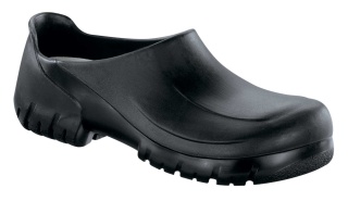 020272 BIRKENSTOCK A640 PU-Clog mit Stahlkappe schwarz Größe 36 - 47