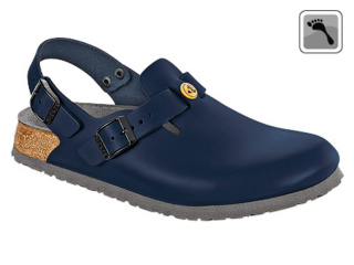 061398 BIRKENSTOCK ESD TOKIO Clog schmale Weite blau Größe 36 - 42