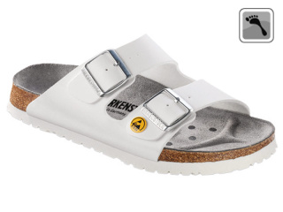 089418 Klein BIRKENSTOCK ESD ARIZONA Sandale schmale Weite weiß Größe 35 - 46