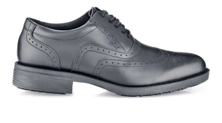 Shoes for Crews 20301 Herren Schnürschuhe Executive Wing-Tip IV ohne Schutzkappe schwarz 01 Größe 38-47