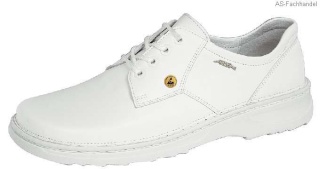 35700S ABEBA-ESD, Reflexor, Schnürschuh, weiß, Leder, Sonderangebot in Größe 40