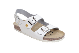 45115-2 WEEGER ESD Sandale Arbeitsschuhe ohne Stahlkappe weiss Leder Größe 35 - 495