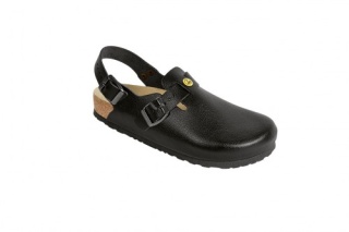 48611-2 WEEGER Clog Arbeitsschuhe ohne Stahlkappe schwarz Leder Größe 35 - 49