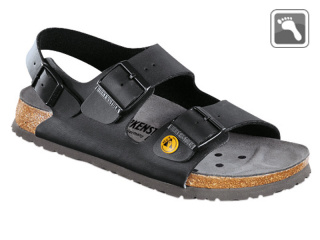 634790 Klein BIRKENSTOCK ESD MILANO Sandale normale Weite schwarz Größe 35 - 46