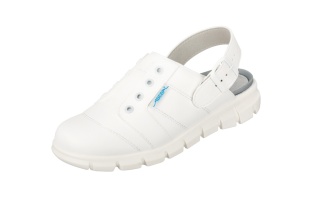 7360 ABEBA-Clog ohne Stahlkappe weiß Leder, Größe 35 - 48 7360 ABEBA-Clog ohne Stahlkappe weiß Leder, Größe 35 - 48