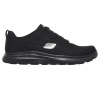77125EC-BLK Skechers Herren Schnürschuhe Flex Advantage SR ohne Schutzkappe, schwarz 