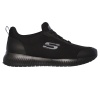 77222EC-BLK Skechers Squad SR Damen SLip-On Schuhe für Beruf und Freizeit, schwarz