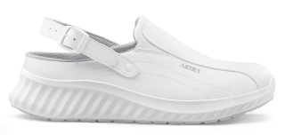 Artra Arva 6017-1010-0  Küchenschuhe Clog weiss Mikrofaser OB SRC Größe 36 - 48