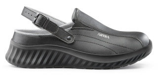 Artra Arva 6017-6660-2 Küchenschuhe Clog schwarz Mikrofaser SBAE SRC Größe 36 - 48
