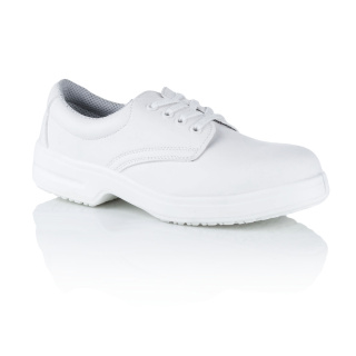 D222 Safeway Küchenschuhe Schnürschuh mit Stahlkappe weiß, S2 48 - 50
