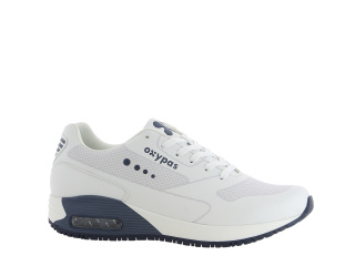 Justin NAV OXYPAS Pflegeschuhe Arbeitsschuhe Berufsschuhe ohne Schutzkappe weiß-grau Größe 39-47